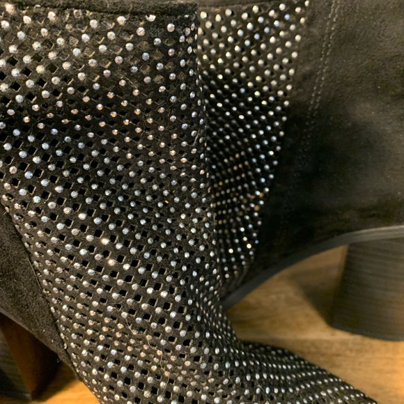 Madden Black Rhinestone Boots - Picture 6 of 7